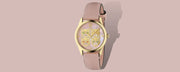  Shop Authentic Gucci G Timeless Quartz Mother of Pearl Dial Pink Leather Strap Watch For Women -  YA1264132 - Luxxuri