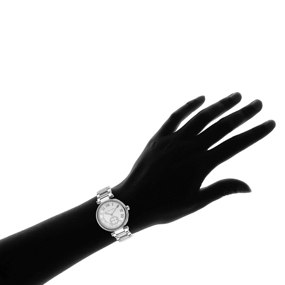  Shop Authentic Michael Kors Skylar Silver Dial Silver Steel Strap Watch for Women - MK5866 - Luxxuri