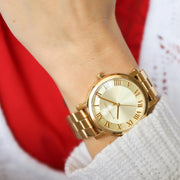  Shop Authentic Michael Kors Norie Gold Dial Gold Steel Strap Watch for Women - MK3560 - Luxxuri