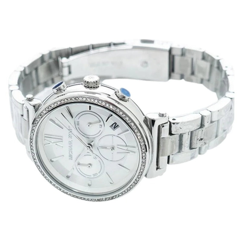  Shop Authentic Michael Kors Sofie Quartz Silver Dial Silver Steel Strap Watch For Women - MK6575 - Luxxuri