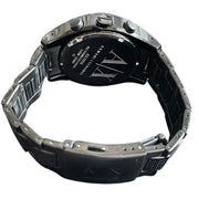  Shop Authentic Armani Exchange Chronograph Black Dial Black Steel Strap Watch for Men - AX1058 - Luxxuri