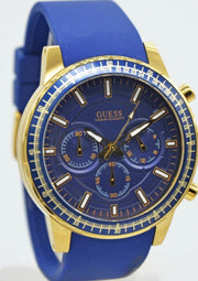  Shop Authentic Guess Fuel Chronograph Blue Dial Blue Rubber Strap Watch for Men - W0802G2 - Luxxuri