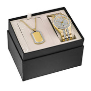  Shop Authentic Bulova Crystal Collection Silver Dial Two Tone Steel Strap Watch for Men - 98K102 - Luxxuri