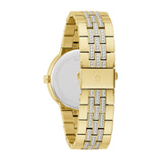  Shop Authentic Bulova Crystal Collection Silver Dial Two Tone Steel Strap Watch for Men - 98K102 - Luxxuri