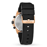  Shop Authentic Bulova Marine Star Chronograph Black Dial Black Rubber Strap Watch for Men - 98B104 - Luxxuri