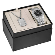  Shop Authentic Bulova Crystal Collection Black Dial Silver Steel Strap Watch for Men - 96K102 - Luxxuri
