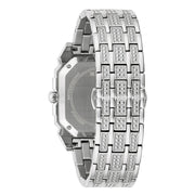  Shop Authentic Bulova Phantom Baguette Crystal Blue Dial Silver Steel Strap Watch for Men - 96A254 - Luxxuri