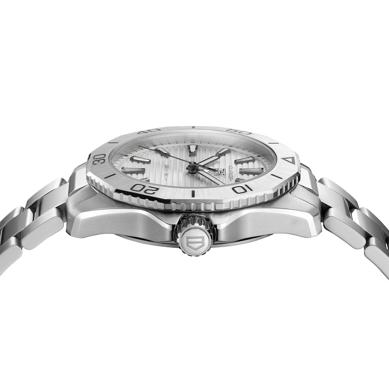  Shop Authentic Tag Heuer Aquaracer Professional 200 Quartz Silver Dial Silver Steel Strap Watch for Men - WBP1111.BA0627 - Luxxuri