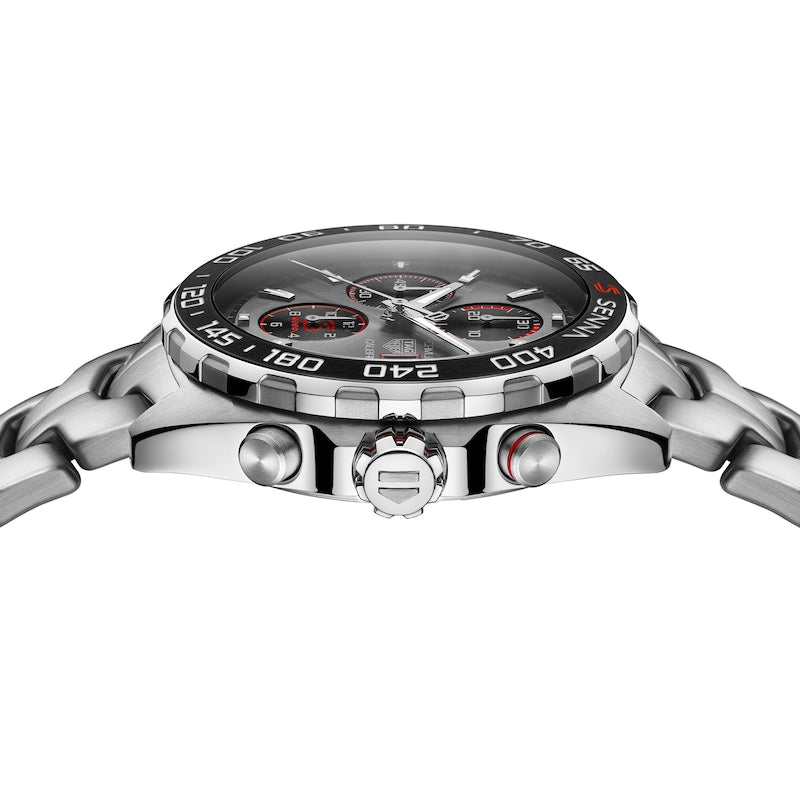  Shop Authentic Tag Heuer Formula 1 Chronograph Senna Grey Dial Silver Steel Strap Watch for Men - CAZ201D.BA0633 - Luxxuri
