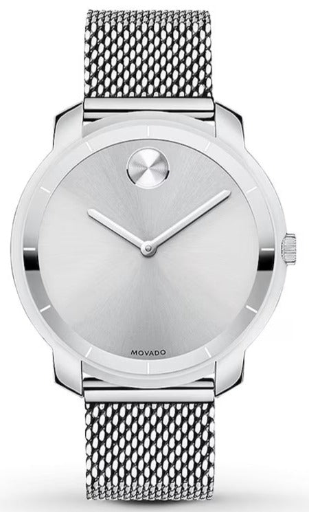  Shop Authentic Movado Bold Silver Dial Silver Mesh Bracelet Watch For Women - 3600241 - Luxxuri