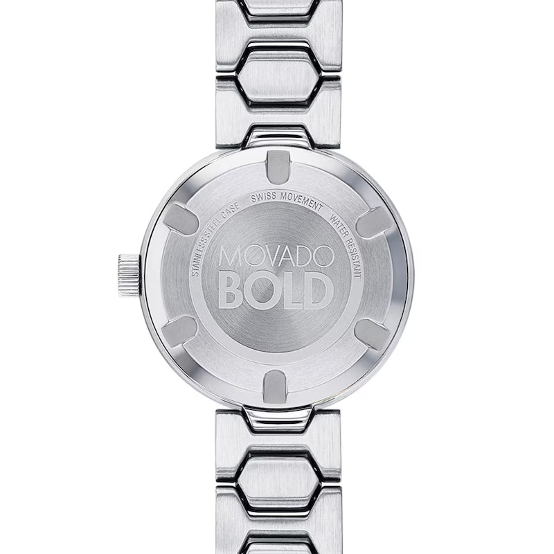  Shop Authentic Movado Bold Silver Dial Silver Steel Strap Watch For Women - 3600567 - Luxxuri