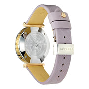  Shop Authentic Versace V-Twist Quartz Purple Dial Purple Leather Strap Watch for Women - VELS00219 - Luxxuri