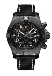  Shop Authentic Breitling Avenger Chronograph 45mm Night Mission Black Dial Black Nylon Strap Watch for Men - V13317101B1X1 - Luxxuri