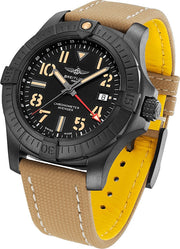  Shop Authentic Breitling Avenger Automatic GMT 45 Black Dial Brown Nylon Strap Watch for Men - V32395101B1X1 - Luxxuri
