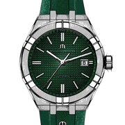  Shop Authentic Maurice Lacroix Aikon Chronograph Green Dial Green Rubber Strap Watch for Men - AI1808-SS000-630-5 - Luxxuri