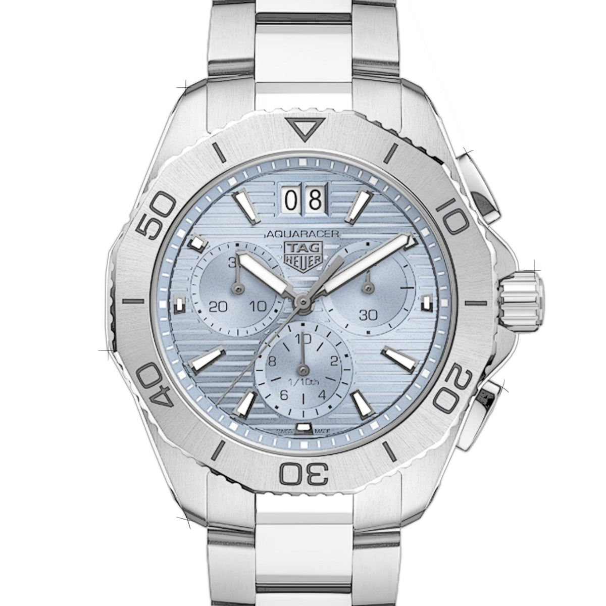  Shop Authentic Tag Heuer Aquaracer Professional 200 Date Blue Dial Silver Steel Strap Watch for Men - CBP1112.BA0627 - Luxxuri