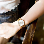  Shop Authentic Calvin Klein Stately Silver Dial Gold Steel Strap Watch for Women - K3G23526 - Luxxuri