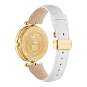  Shop Authentic Versace Palazzo Empire White Dial White Leather Strap Watch for Women - VCO040017 - Luxxuri