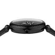  Shop Authentic Versace Palazzo Empire Black Dial Black Leather Strap Watch for Women - VCO050017 - Luxxuri