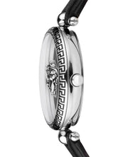  Shop Authentic Versace Palazzo Empire Black Dial Black Leather Strap Watch for Women - VCO060017 - Luxxuri