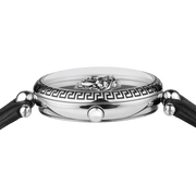  Shop Authentic Versace Palazzo Empire Black Dial Black Leather Strap Watch for Women - VCO060017 - Luxxuri