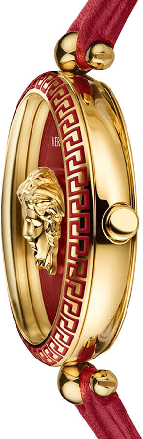  Shop Authentic Versace Palazzo Empire Red Dial Red Leather Strap Watch for Women - VCO120017 - Luxxuri