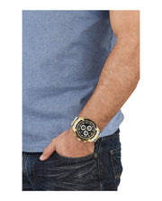  Shop Authentic Versace V-Ray Chronograph Black Dial Two Tone Steel Strap Watch For Men - VE2I00421 - Luxxuri