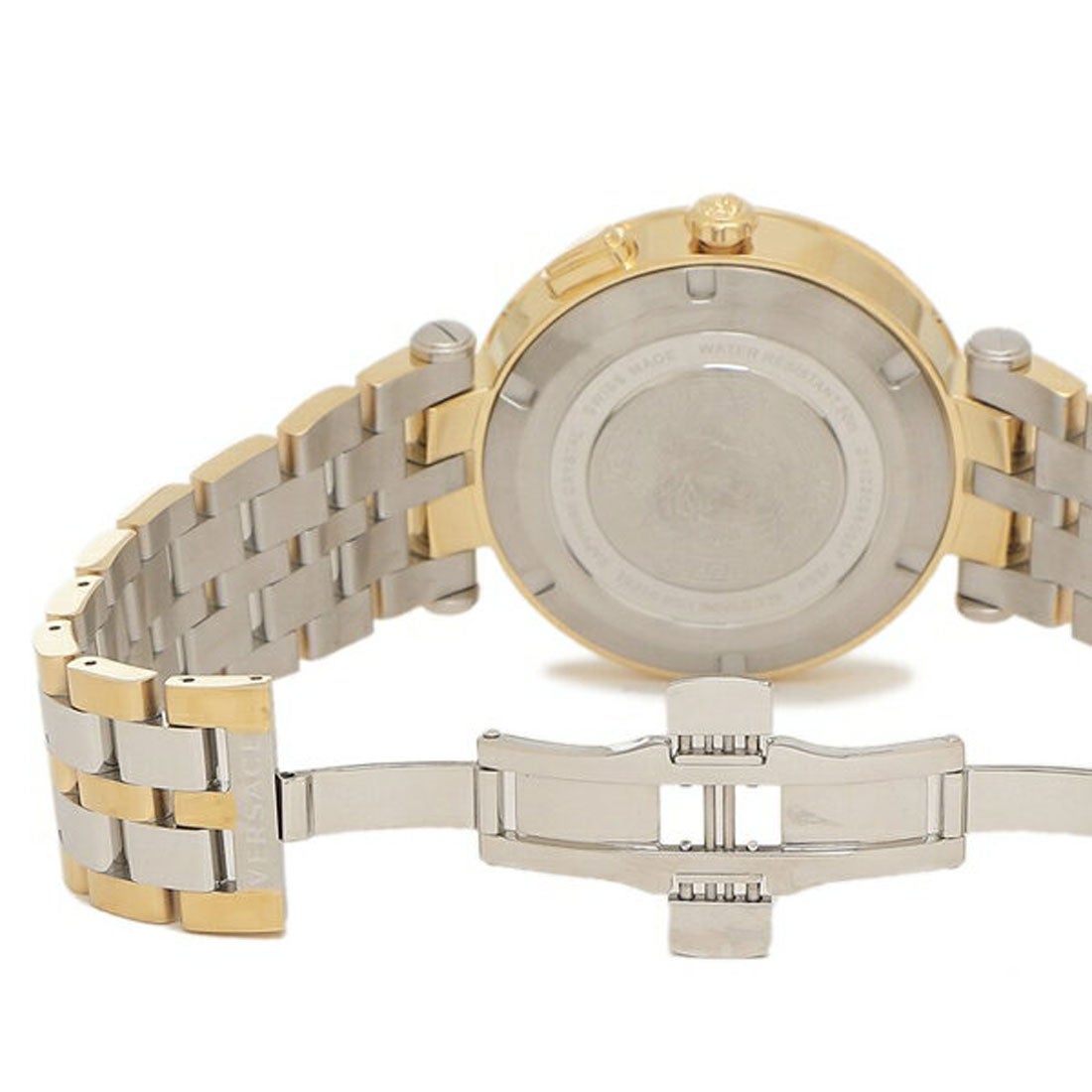  Shop Authentic Versace V-Race Quartz Black Dial Gold Steel Strap Watch For Men - VEBV00519 - Luxxuri