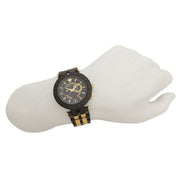  Shop Authentic Versace V-Race Analog Quartz Black Dial Two Tone Steel Strap Watch For Men - VEBV00619 - Luxxuri