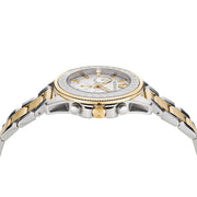  Shop Authentic Versace Greca Action Chronograph Quartz Silver Dial Two Tone Steel Strap Watch for Men - VE3J00522 - Luxxuri