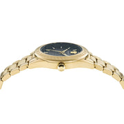  Shop Authentic Versace Greca Moonphase Quartz Black Dial Gold Steel Strap Watch for Men - VE7G00323 - Luxxuri