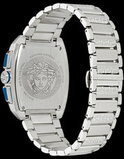  Shop Authentic Versace Dominus Chronograph Blue Dial Silver Steel Strap Watch For Men - VE6H00423 - Luxxuri