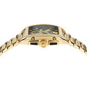  Shop Authentic Versace Dominus Chronograph Black Dial Gold Steel Strap Watch For Men - VE6H00523 - Luxxuri