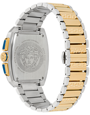  Shop Authentic Versace Dominus Chronograph Blue Dial Two Tone Steel Strap Watch For Men - VE6H00723 - Luxxuri