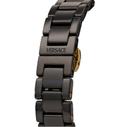  Shop Authentic Versace DV One Mini Black Dial Black Steel Strap Watch for Women - VE9F00124 - Luxxuri