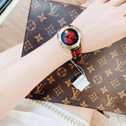  Shop Authentic Versace Shadov Quartz Red Dial Red Leather Strap Watch for Women - VEBM00918 - Luxxuri