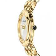  Shop Authentic Versace V-Flare Quartz Silver Dial Gold Steel Strap Watch for Women - VEBN00718 - Luxxuri