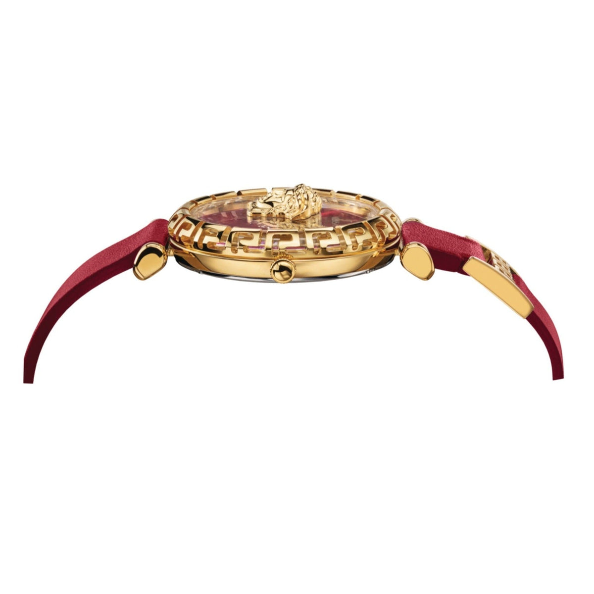  Shop Authentic Versace Palazzo Empire Greca Red Dial Red Leather Strap Watch for Women - VEDV00319 - Luxxuri