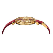  Shop Authentic Versace Palazzo Empire Greca Red Dial Red Leather Strap Watch for Women - VEDV00319 - Luxxuri