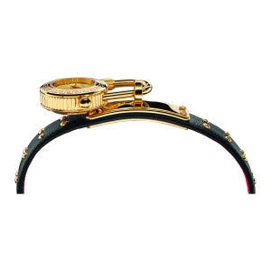  Shop Authentic Versace Medusa Lock Icon Gold Dial Red Leather Strap Watch for Women - VEDW00119 - Luxxuri