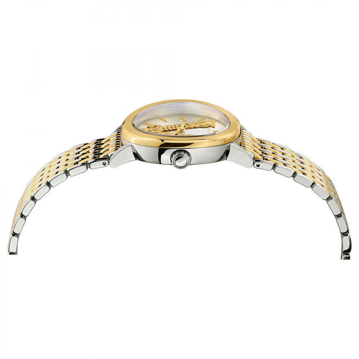  Shop Authentic Versace Virtus Quartz White Dial Two Tone Steel Strap Watch for Women - VEHC00719 - Luxxuri