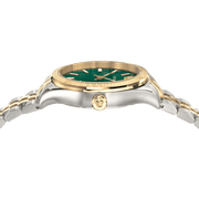  Shop Authentic Versace Hellenyium Quartz Green Dial Two Tone Steel Strap Watch For Men - VEVI00620 - Luxxuri