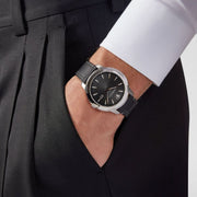  Shop Authentic Versace V Urban Black Dial Black Leather Strap Watch for Men - VELQ00119 - Luxxuri