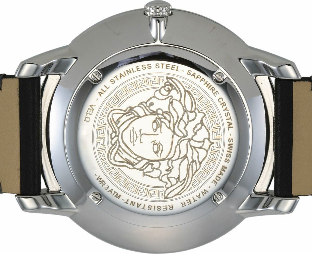  Shop Authentic Versace V Urban Black Dial Black Leather Strap Watch for Men - VELQ00119 - Luxxuri