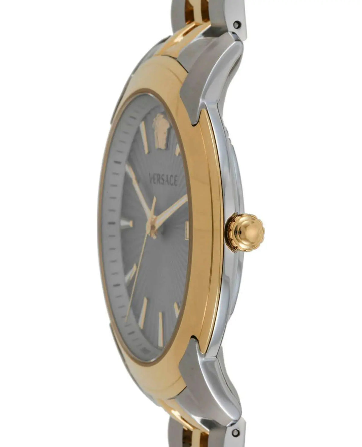  Shop Authentic Versace V-Urban Quartz Silver Dial Two Tone Steel Strap Watch for Men - VELQ00519 - Luxxuri