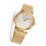  Shop Authentic Versace Meander Greca White Dial Gold Mesh Bracelet Watch for Women - VELW00820 - Luxxuri