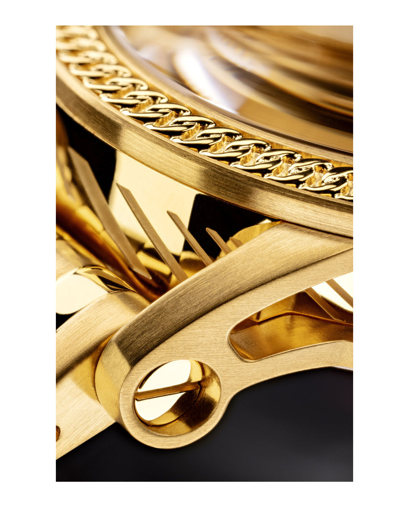  Shop Authentic Versace Code Quartz Silver Dial Gold Steel Strap Watch For Men - VEPO00420 - Luxxuri