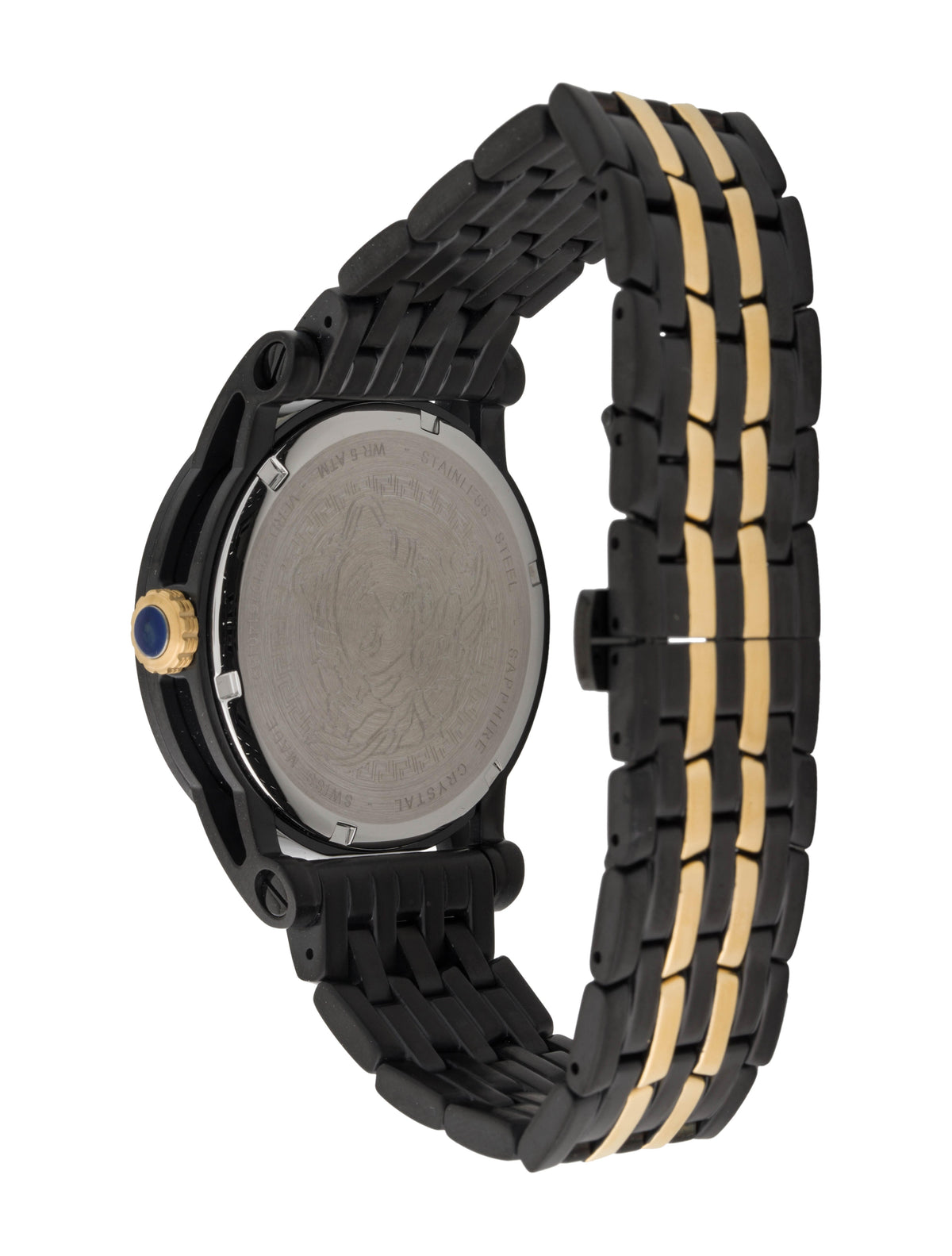  Shop Authentic Versace Palazzo Empire Black Dial Two Tone Steel Strap Watch for Men - VERD01119 - Luxxuri