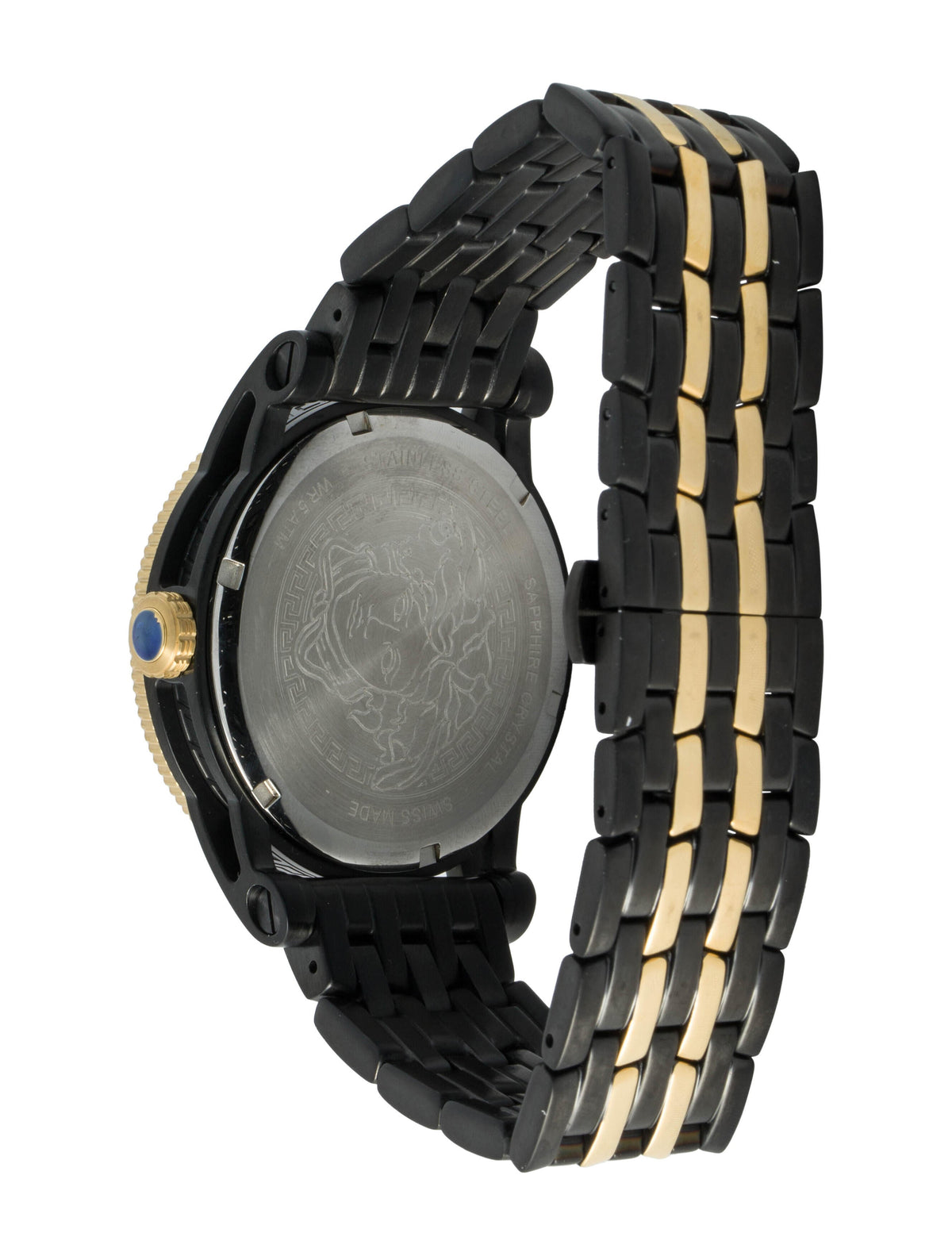  Shop Authentic Versace Palazzo Empire Black Dial Two Tone Steel Strap Watch for Men - VERD00618 - Luxxuri