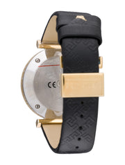  Shop Authentic Versace V-Twist Black Dial Black Leather Strap Watch for Women - VELS00619 - Luxxuri